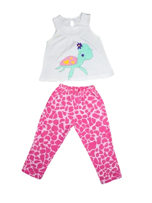 Conjunto de Niña Creaciones Cariñitos con Capri Multicolor